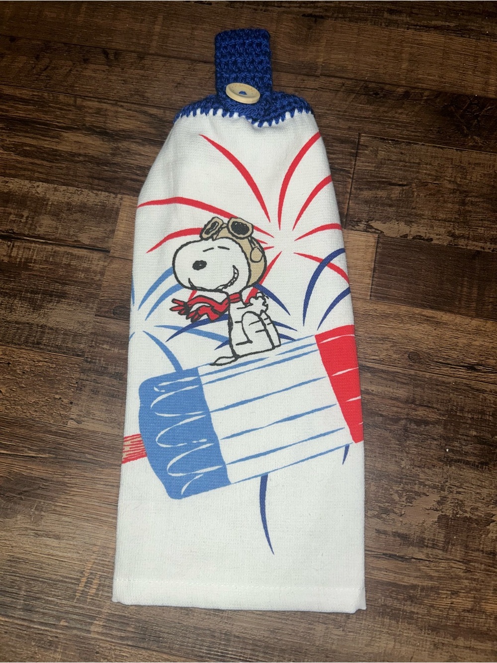 Snoopy 4th of July Hanging Towel